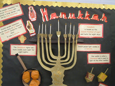 Happy Hanukkah! - Winter Holidays Bulletin Board