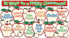 12 Ways To A Happy Classroom! - Apple Themed Bulletin Board