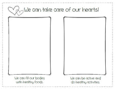 "We Can Take Care Of Our Hearts!" Heart Health Month Activity