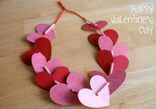 A Heart Lei Craft for Valentine's Day