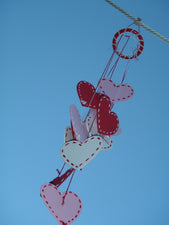 DIY Heart Mobile for Valentine's Day