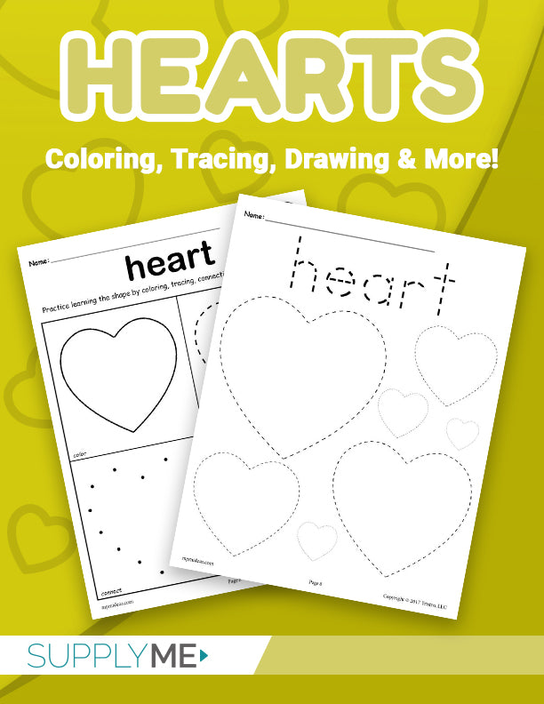 8 Heart Worksheets: Tracing, Coloring Pages, Cutting & More!