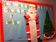 He's Making His List…Santa Classroom Bulletin Board Idea