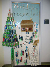 Holidays Recycled - Christmas Classroom Door Decoration