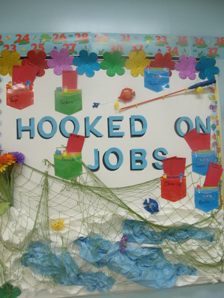 "Hooked On Jobs!" Ocean Themed B2S Bulletin Board