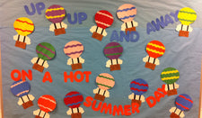 Up, Up And Away! - Hot Air Balloon Summer Bulletin Board Idea (Includes FREE Templates!)