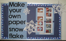 How to Make a Paper Snowflake Winter Bulletin Board Tutorial