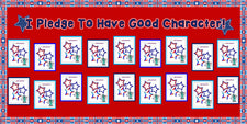 "I Pledge To Have Good Character!" Patriotic Bulletin Board