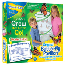 Insect Lore Original Butterfly Pavilion - Caterpillars to Butterflies Growing Kit