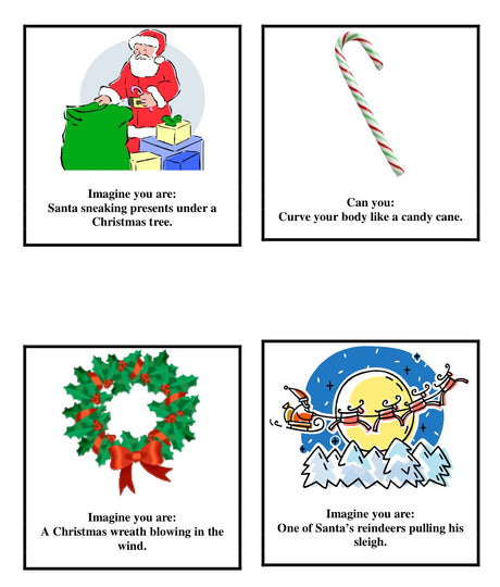 Christmas Themed Movement Cards