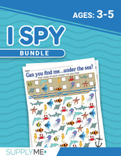 I Spy Bundle - 8 Printable Find & Count Worksheets!