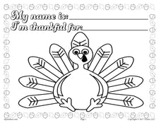 FREE Printable Thanksgiving Coloring Page Activity For Toddlers And Preschoolers!