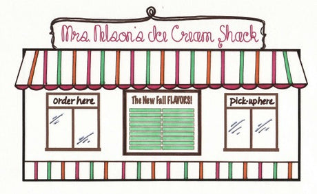 Introducing the New Fall "Flavors" - Ice Cream Back To School Bulletin Board