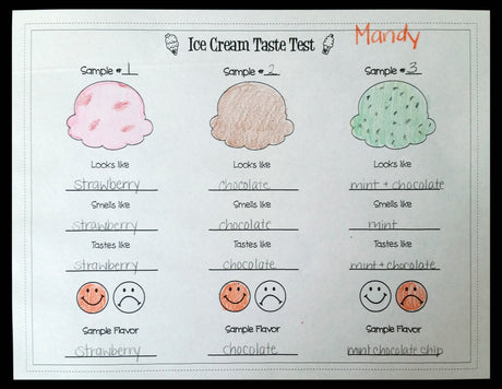 Ice Cream Tasting Party Activity