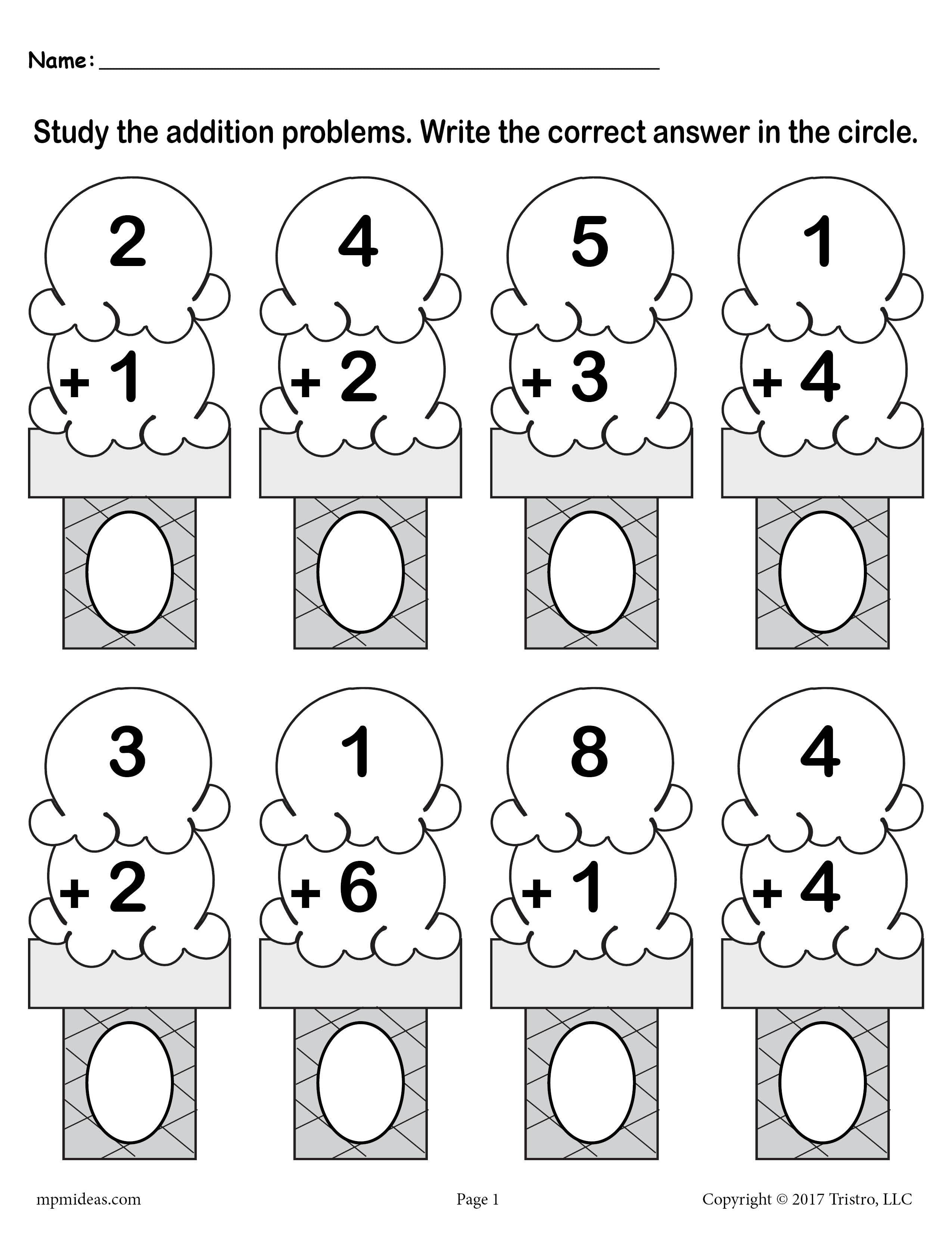 Free preschool math worksheets and printables – supplyme
