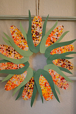 Thanksgiving Indian Corn Wreath