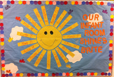 Our Students Shine Bright - Summer Bulletin Board Idea