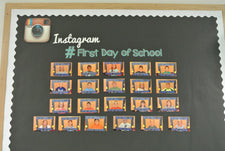 #FirstDayofSchool - Instagram Inspired B2S Bulletin Board