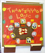 "Thanksgiving Logic!" Interactive Holiday Math Bulletin Board