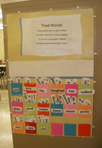"Rescue Tired Words" - Interactive Classroom Word Wall!