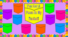 I've Got A Poem In My Pocket! - National Poetry Month Bulletin Board