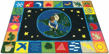 EarthWorks© Classroom Rug, 7'8" x 10'9" Rectangle