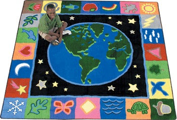 EarthWorks© Classroom Rug, 7'7"  Round