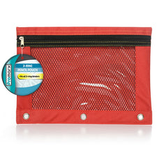 Promarx® 3-Ring Pencil Pouch with Mesh Window