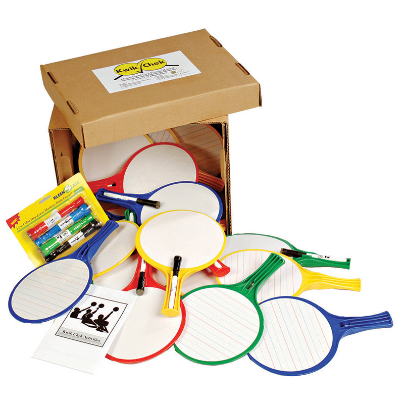 Kwik Chek II Classroom Kit Set 24 Paddles