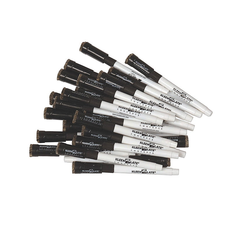 Kwik Chek II Replacement Markers 24/Pk Black With Erasers
