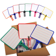Kleenslate Dry Erase Paddles, 24 Pack Classroom Set