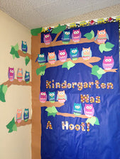 Kindergarten Is A Hoot! - Fall Bulletin Board