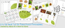 L is for Leaf - Fall Themed Skill Worksheets