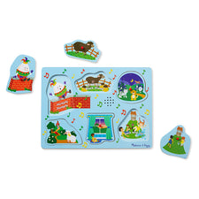 Sing-Along Nursery Rhymes Sound Puzzle - Light Blue