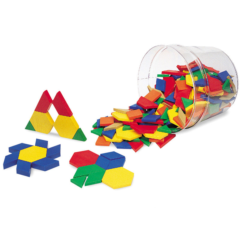 Learning Resources 0.5cm Plastic Pattern Blocks, Set of 250