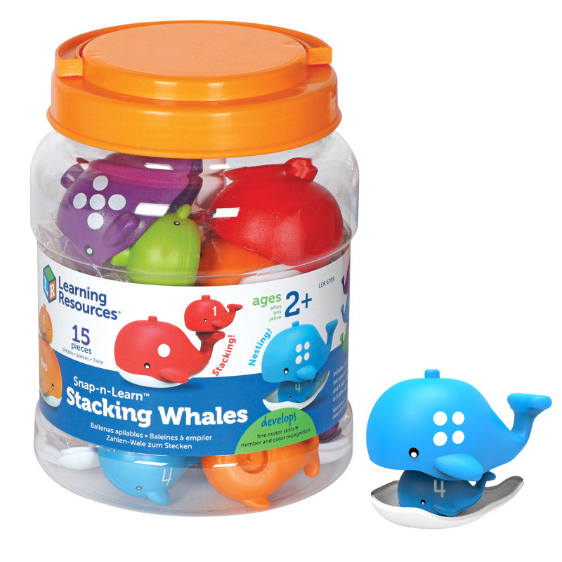 Snap-n-Learn® Stacking Whales