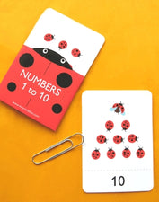 Ladybug Counting Cards for Spring!