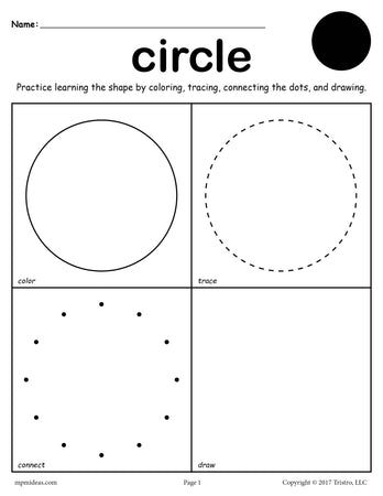 9 Circle Worksheets & Printables: Tracing, Drawing, Coloring & More! –  SupplyMe
