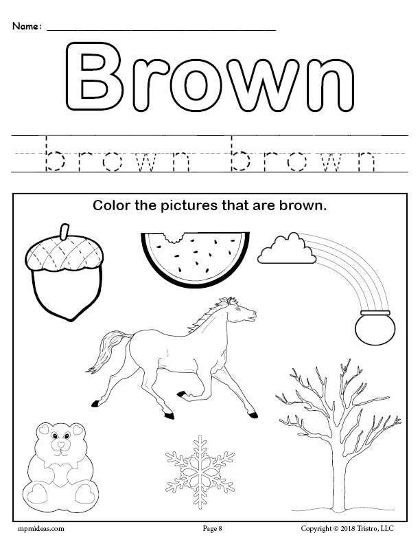 FREE Color Blue Worksheet – SupplyMe