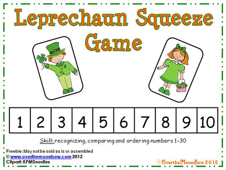 St. Patrick's Day Leprechaun Squeeze Game