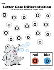 FREE Letter O Do-A-Dot Printables For Letter Case Differentiation Practice!