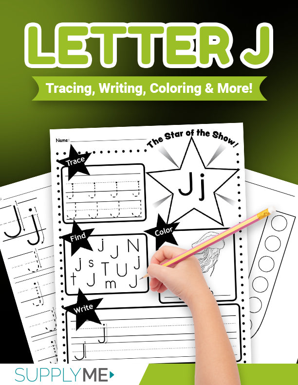Letter J Worksheets Bundle - Fun Letter J Printables And Activities For Ages 2-5, 17 Pages