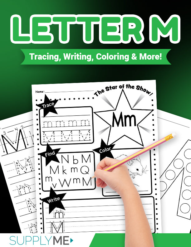 Writing Common M Letter M Writing Pages