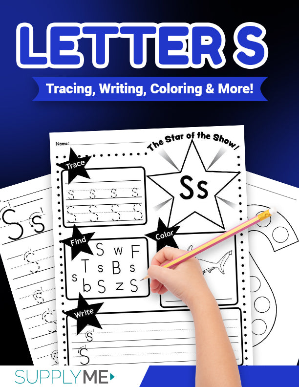 Letter S Worksheets Bundle - Fun Letter S Printables And Activities For Ages 2-5, 17 Pages