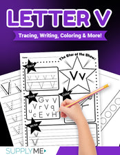 Letter V Worksheets Bundle - Fun Letter V Printables And Activities For Ages 2-5, 17 Pages