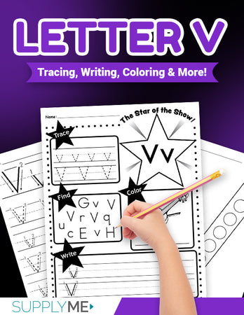Letter V Worksheet: Tracing, Coloring, Writing & More! – Supplyme