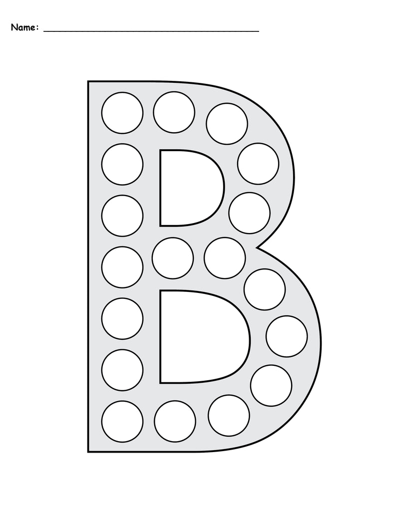 Letter B Do-A-Dot Printables - Uppercase & Lowercase!
