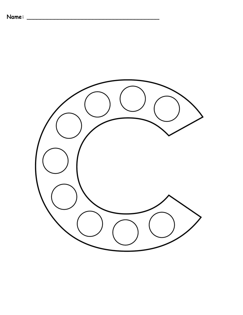 Letter C Do-A-Dot Printables - Uppercase & Lowercase!