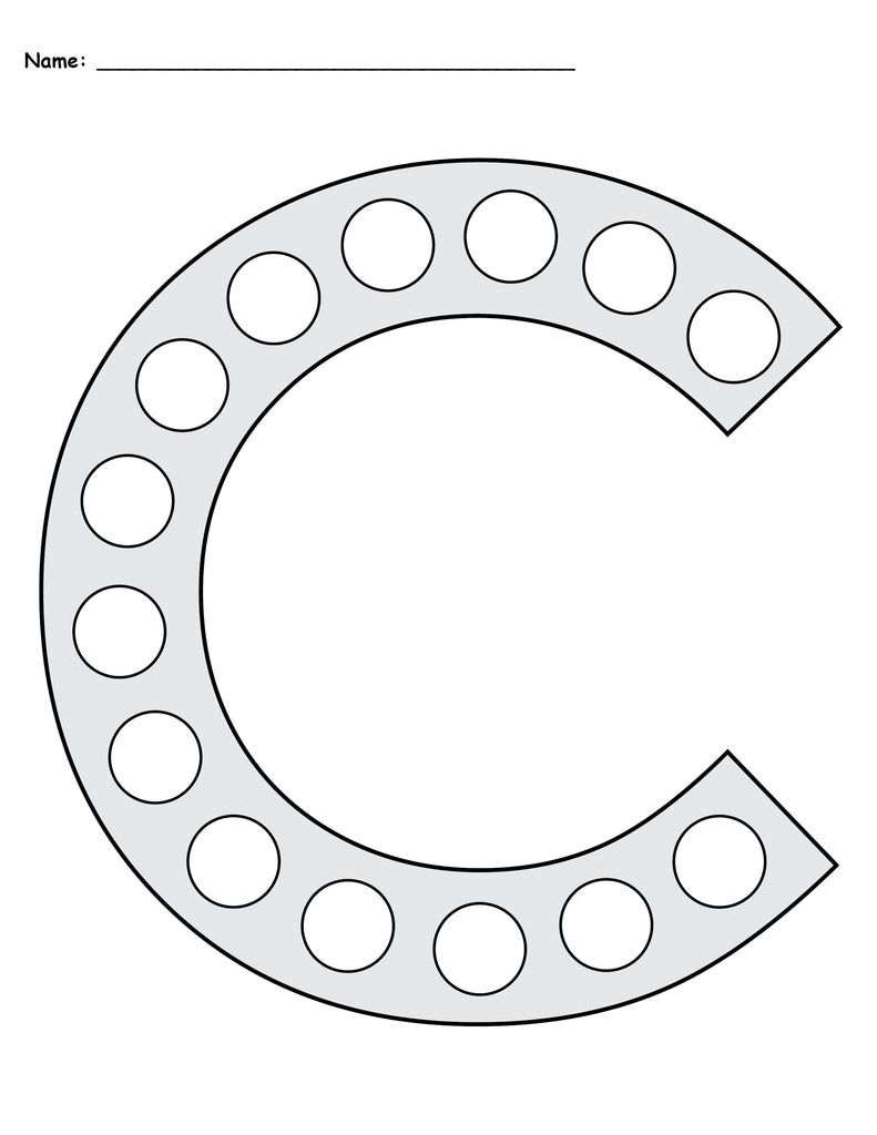 Letter C Do-A-Dot Printables - Uppercase & Lowercase!