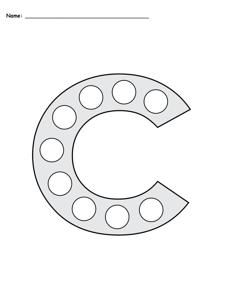 Letter C Do-A-Dot Printables - Uppercase & Lowercase!